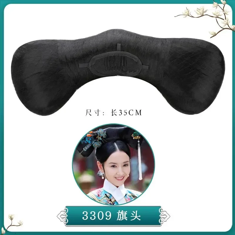 Cos Palace ヘッドウェア 古代スタイルの髪と衣装 フラッグヘッドウィッグセット 明・清王朝 映画小道具 ヘッダー ir;l5