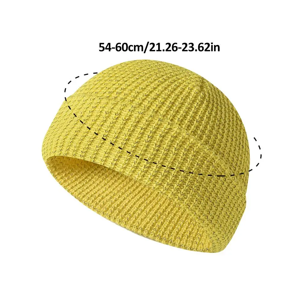 Cycling Reflective Knitted Hats Magical High Visibility Winter Warm Caps Women Men Bonnet Beanie Hat For Night Running Walking