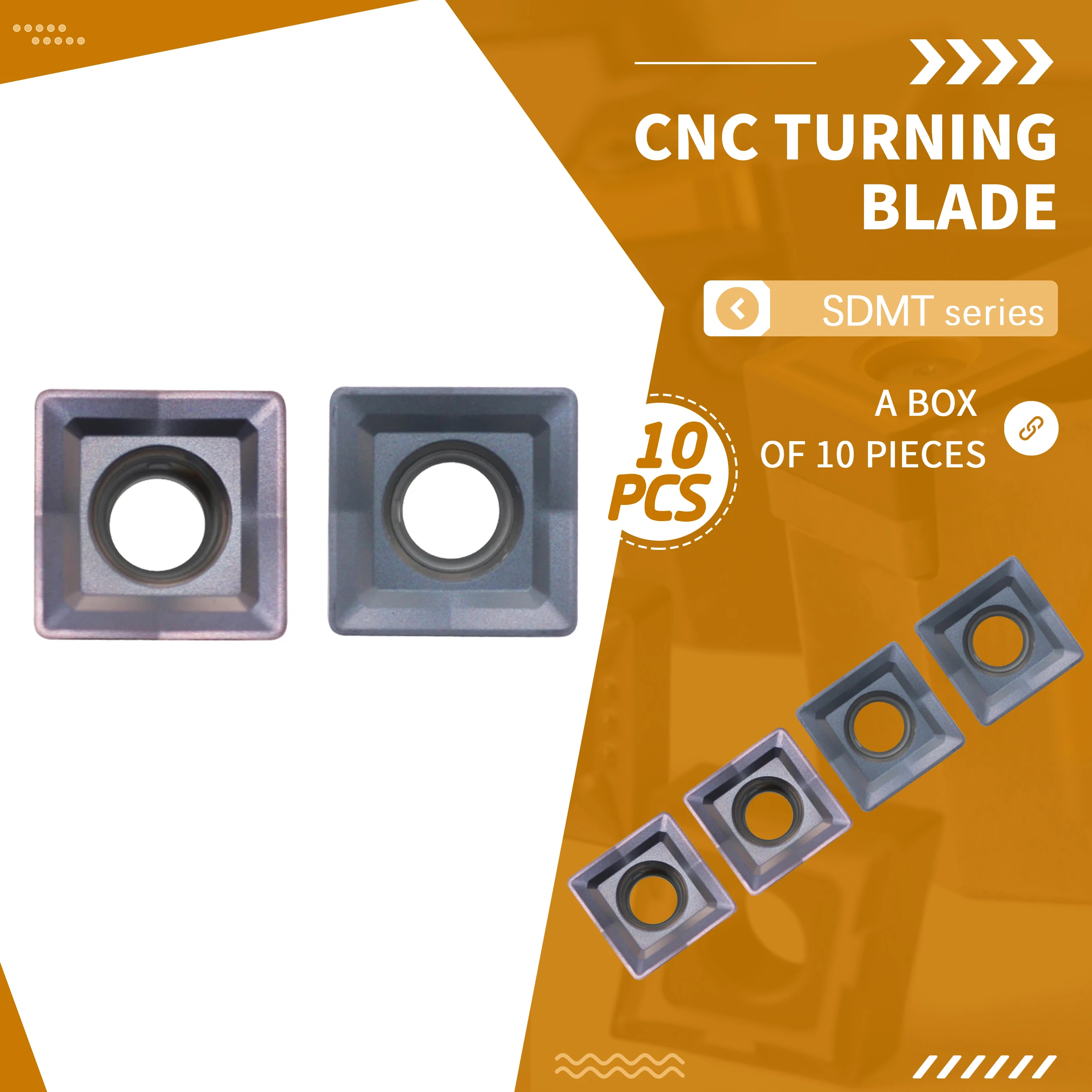 

High Quality CNC Milling Blades SDMT120408 NK2016 NK2016G High Strength Carbide Lathe Inserts Wear-resisting Durable Sharp Tools