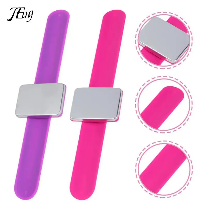 1PC Magnetic Pincushion Silicone Wrist Needle Pad Safe Bracelet Pins Storage Band Sewing Wristband Pin Holder Sewing Accessories