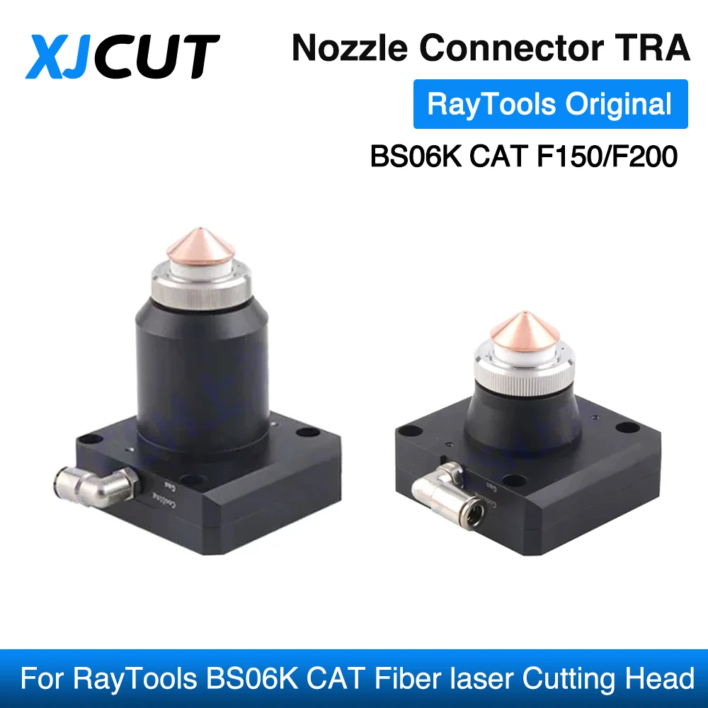 

Original RayTools BS06K CAT Fiber Laser Nozzle Connector TRA F150 120C71800A F200 120C72000A For Raytools Laser Cutting head