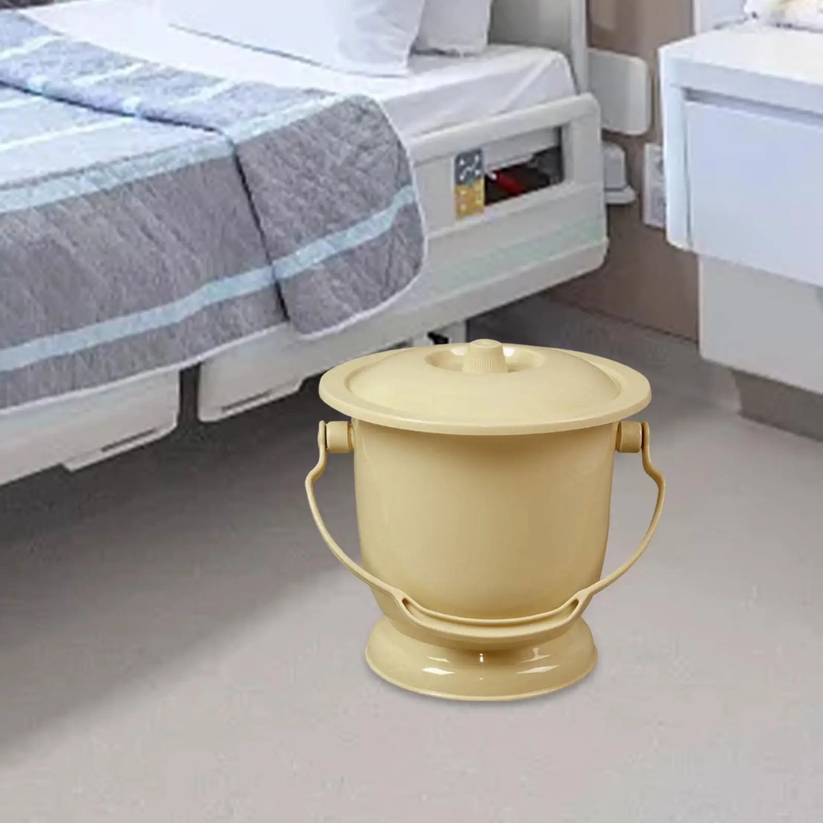 Pot Kamar dengan Tutup Spittoon Bedpan Anak-anak Dewasa Praktis Pot Urin