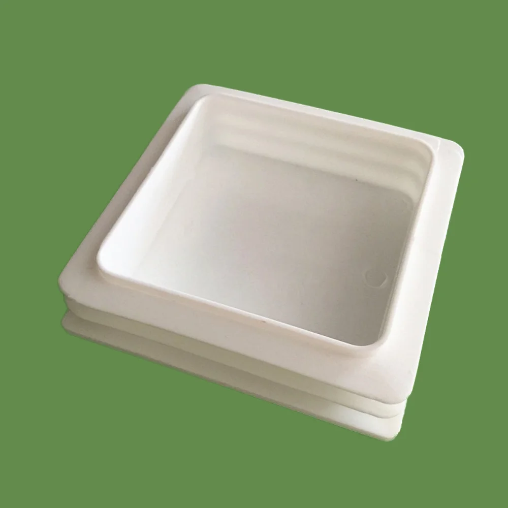 1/2 stücke 100x100mm Schwarz/Weiß Quadratischen Stanzen End Kappe Rohr Rohr Insert Plug-bung