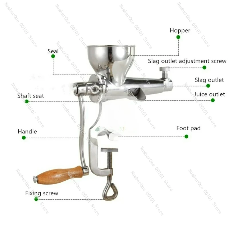 

Stainless Steel manual wheatgrass juicer machine orange juice machine Auger Juicing machine Barley juice making