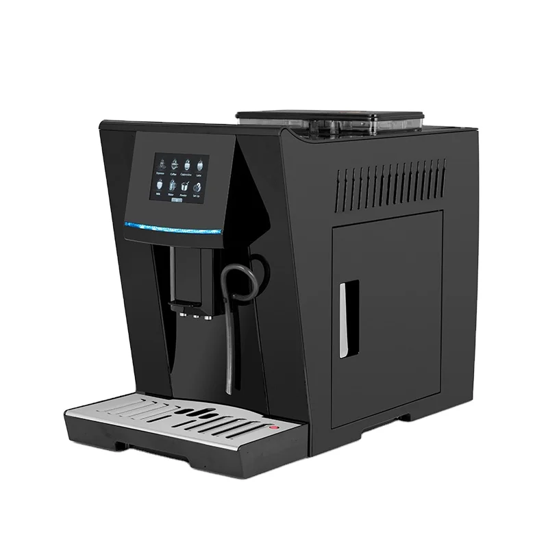 

Touch Screen Coffee Bean Powder Brewing Milk Foam Black Cappuccino Latte Espresso Fully Automatic Coffee Maker Machine