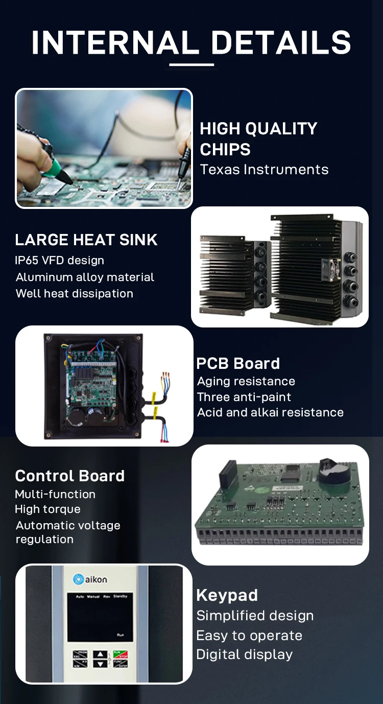 3 Phase 75KW Smart Pump Water Pressure Control System VFD Frequency Inverter for Motor