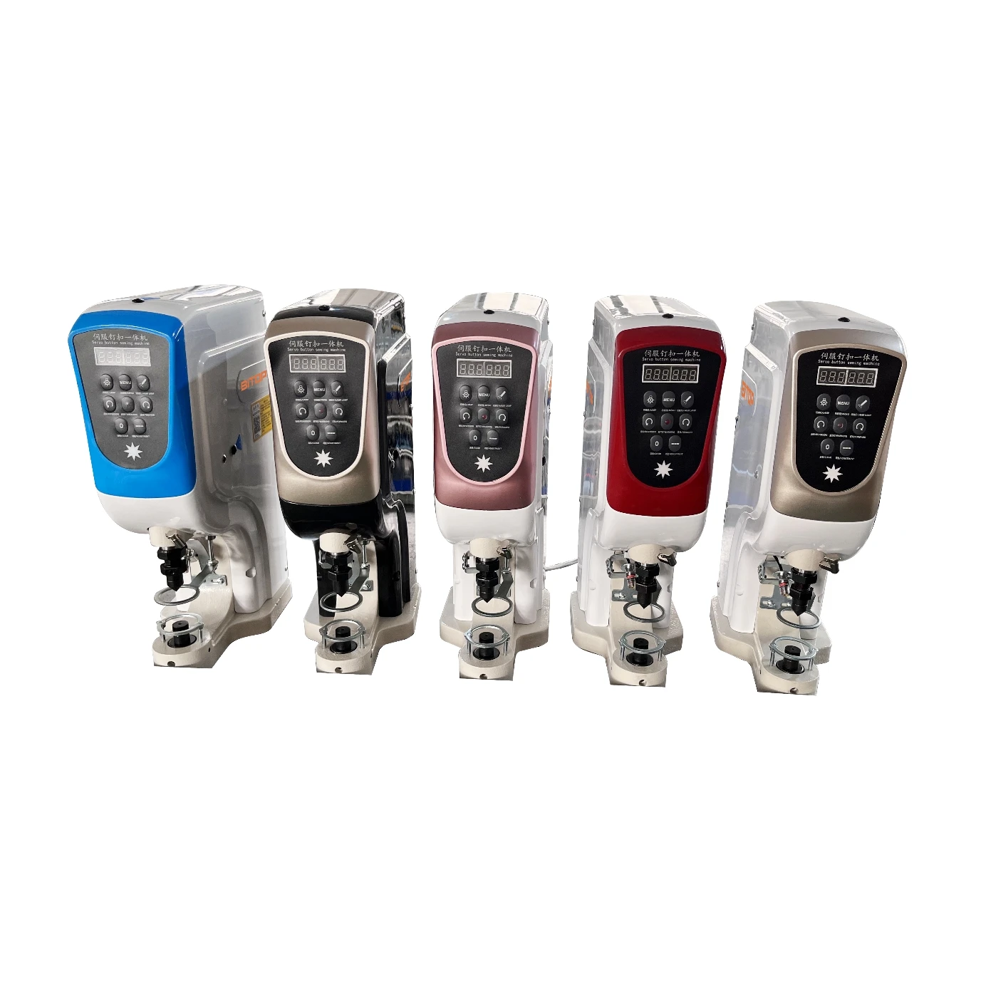 BT-8808 Electronic Servo Motor Jeans Snap Button Attaching Machine Steel Snap Button Press Machine