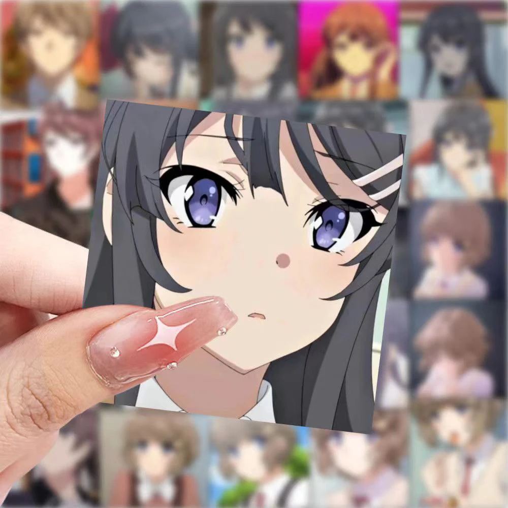 10/30/59 Stück Bunny Girl Senpail Aufkleber Azusagawa Sakuta Mai San Anime Aufkleber Scrapbooking Laptop Telefon süße Mädchen Keade Aufkleber