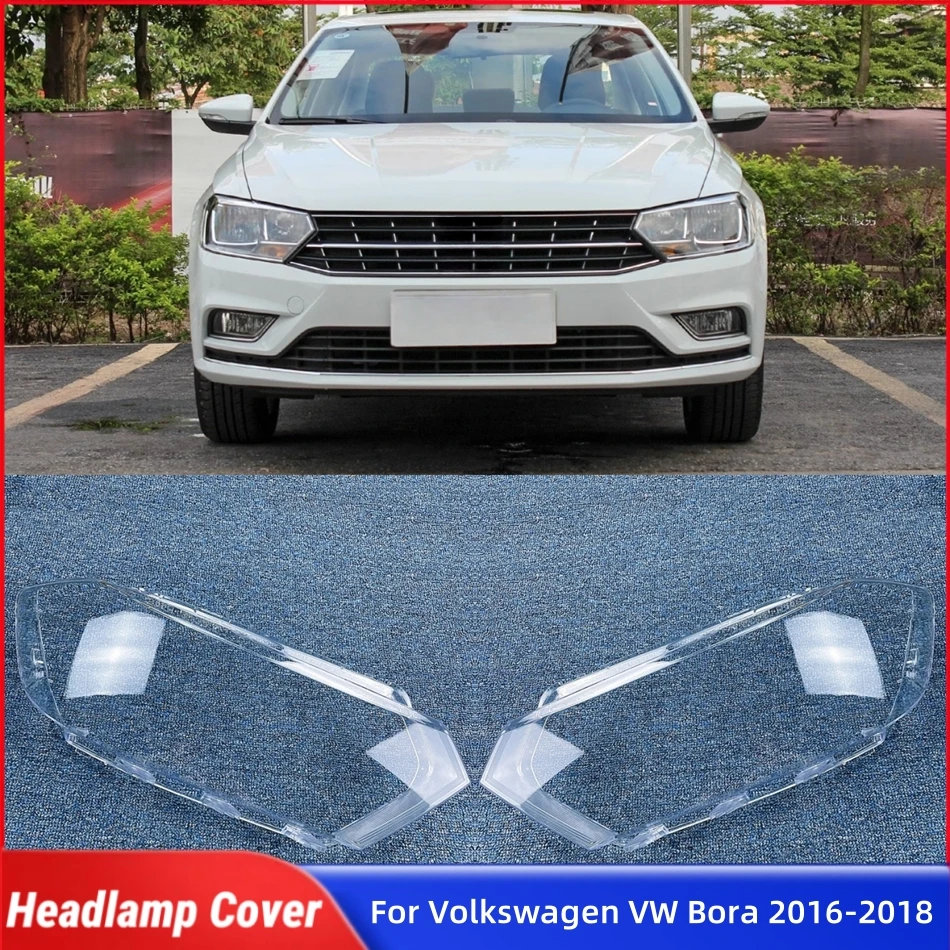 

For Volkswagen VW Bora 2016 2017 2018 Accessories Front Lamp Lens Glass Shell Car Front Headlight Lens Cover Lights Shell