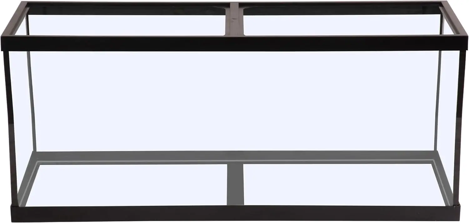Rectangular Glass Aquarium Fish Tank with 55-Gallon Capacity