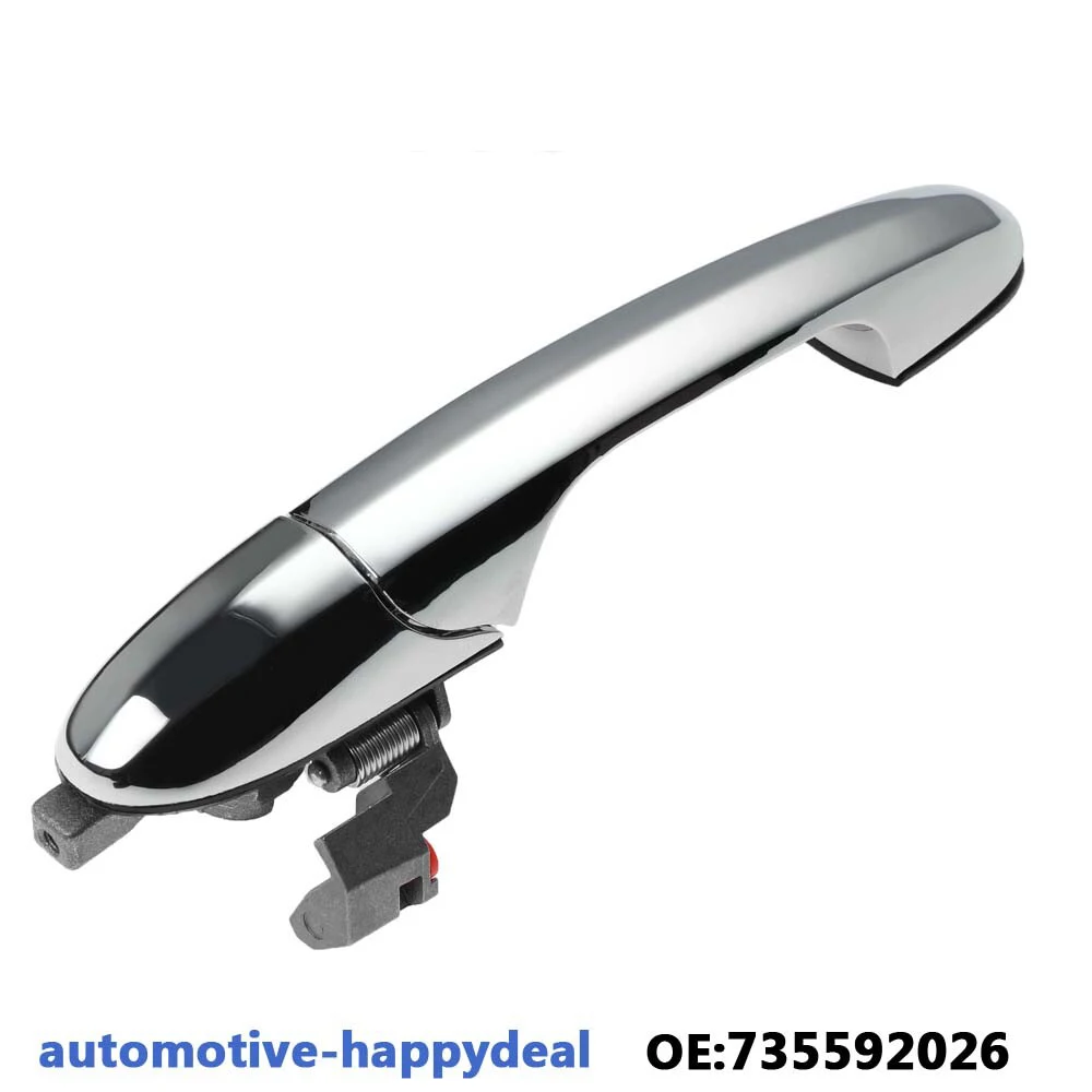 

Left/Right Driver Side Car Door Handle Replancements For Fiat 500 & 500C 07-20 Outer Chrome Door Handle 735592012 Repair Parts