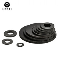 M2 M2.5 M3 M4 M5 M6 M8 M10 M12 M14 M16 M18-M45 Grade 8.8 Black Carbon Steel Plain Gasket Flat Washer Pad Ring Meson Spacer Shim