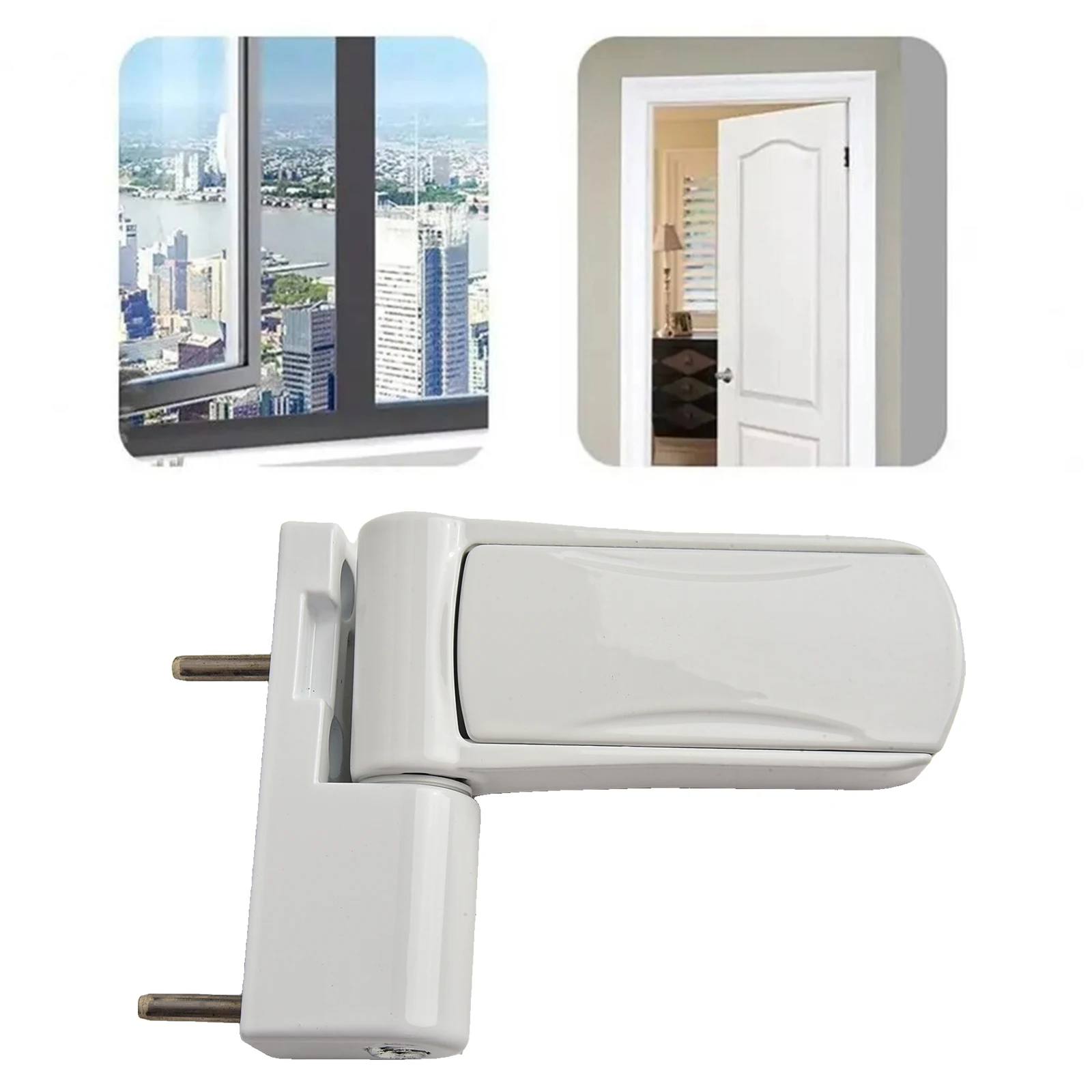 Aluminium Door Flag Hinge with 3D Adjustment and Integrated Mute Buffer for Quiet Door Closing and Precise Frame Alignment