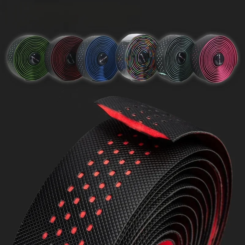 

Road Bike Handlebar Tape Soft PU EVA Gravel Bicycle Bar Tape Anti-Slip Shock Absorption Breath Grip Tape Cycling Parts