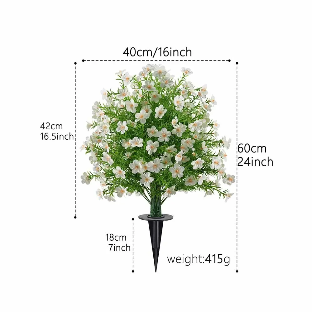 1Pack Artificial Boxwood Topiary Ball Trees With Ground Spike For Outdoor Artificial Topiary Plant Ball Flower Decorative