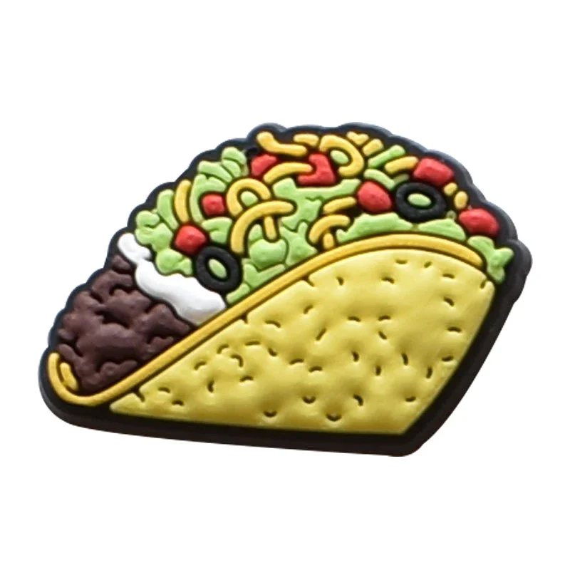 Real Kind Burger Fries Shoe Charms for Crocs Accessories Sandals Kids Clogs Pins Badges Men Jeans Women Decorations Buckle Shoes