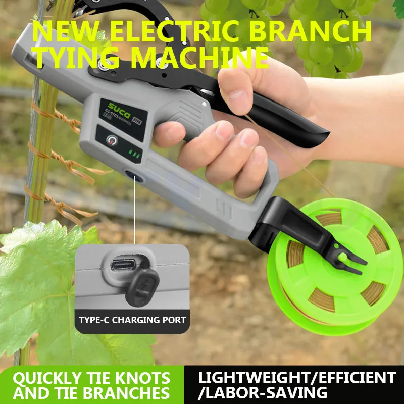 Electric Branch Binding Machine Plant Binding Machine Grape Vine Tomato Automatic Binding Machine Fruit Tree Binding Machine