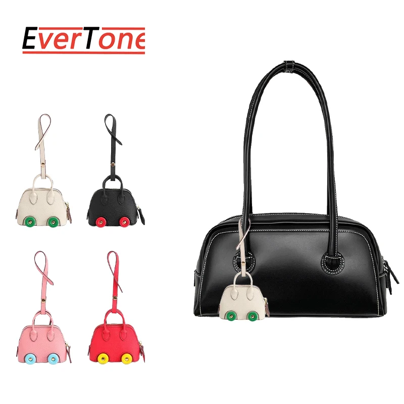 

EverToner Mini Car Wheel Bag Pendant Headphone Keychain Ornament Purse New Lipstick Purse With Wheels Accessory Exquisite
