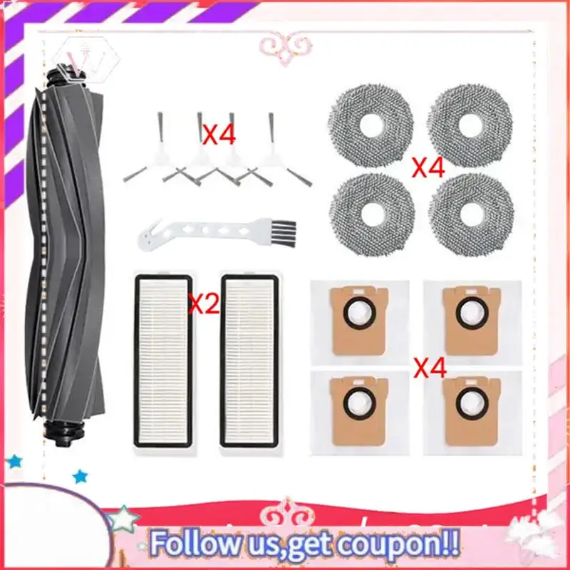 

Прочный для робота-пылесоса Xiaomi X20+/X20 Plus, аксессуары для пылесоса, основная боковая щетка, фильтр Hepa, швабра, тканевый мешок для пыли