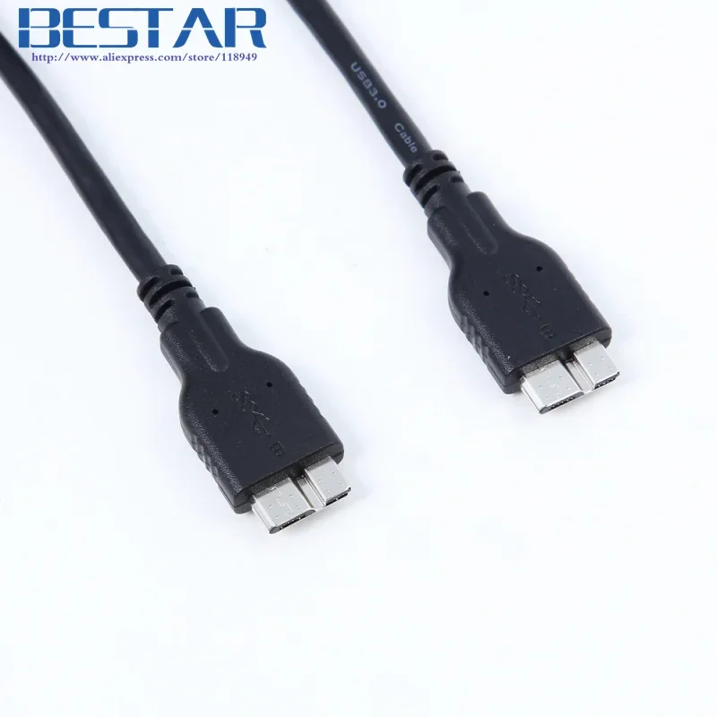 

Both Connector Micro B USB 3.0 Male To Micro B USB 3.0 Male Host OTG Cable For Flash Disk / SSD
