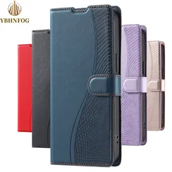 Leather Flip Phone Case For Samsung Galaxy S10 Plus S20 S21 FE S22 S23 S24 Note 8 9 10 20 Ultra Luxury Wallet Protect Cover