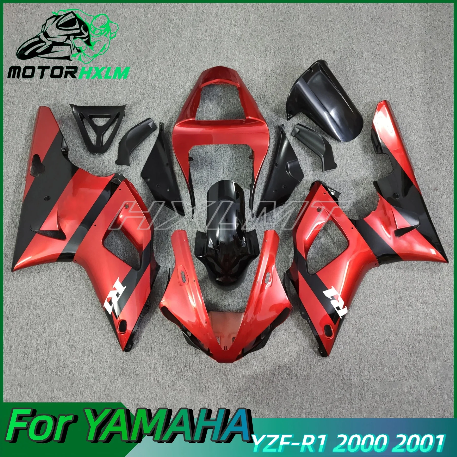 

The Injection Mold New ABS Fairings Kit Fit for YAMAHA YZF-R1 2000 2001 Bodywork Set Yellow Black fits