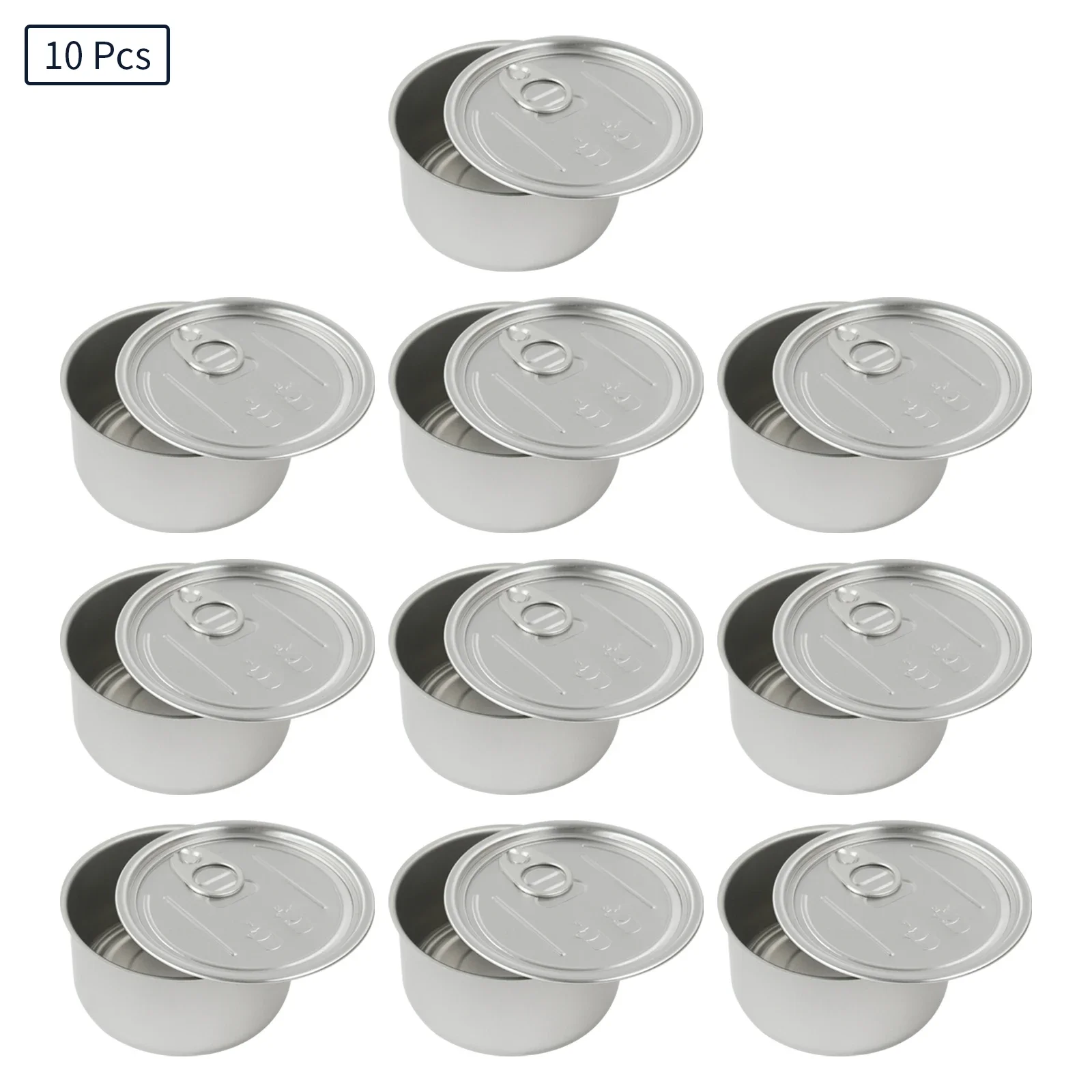 10 prensa en lata sellada, máquina de lata de aluminio, lata de atún, anillo de aro para salsa de chile, pastel, té, caramelo, contenedor de almacenamiento de galletas