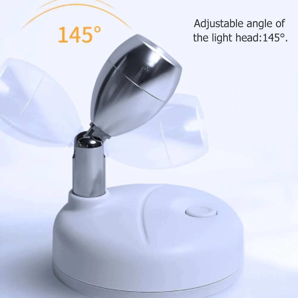 

2Pcs LED Cabinet Spotlight Rechargeable Wireless Indoor Mini Display Brightness Color Timing Remote Small Size Light Weight