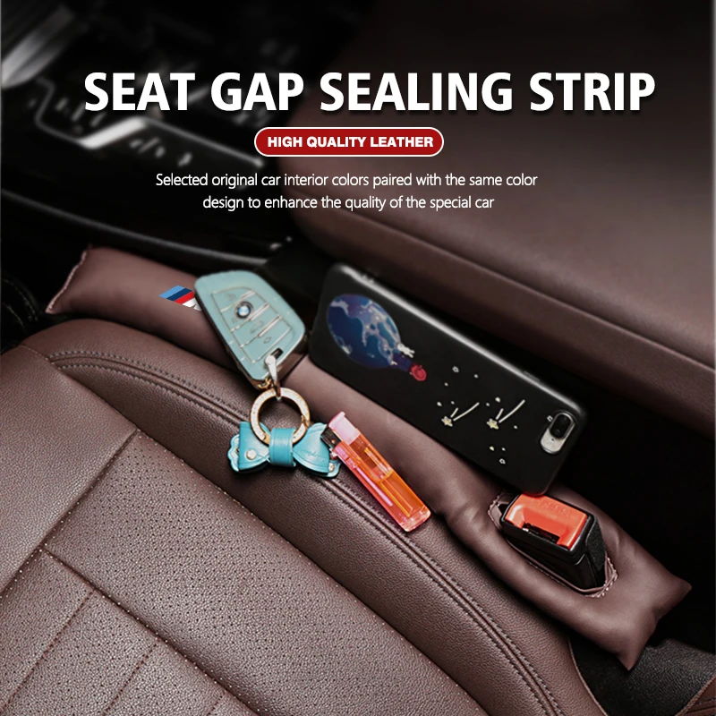 Leather Car Seat Gap Filler Sealing Leak-proof Filling Strip For BMW X1 X2 X3 X4 X5 X6 X7 G20 G30 6GT E46 E90 E60 F10 E39