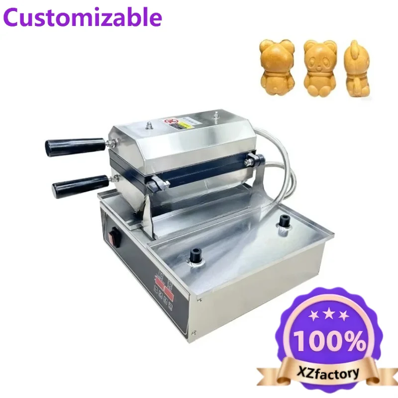 Factory Direct 2026 Mini Panda Multifunctional Bear Waffle Mini Cake Maker Walnut