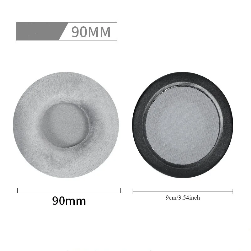 ユニバーサル交換用イヤパッド、Sony、ath、akg、philips、fostex、jvc、pioneer、ラウンドヘッドフォン用ラウンドカバー、60-110mm