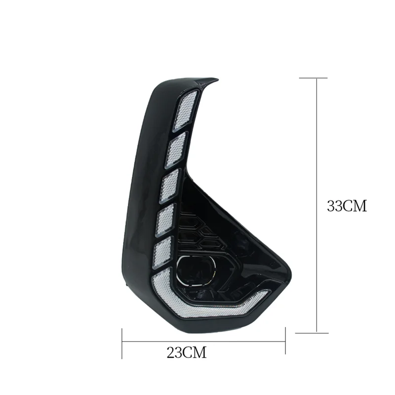 LED النهار تشغيل ضوء مصباح الضباب الأبيض + الأصفر بدوره إشارة لتويوتا هايلكس ريفو 2024 2025 DRL