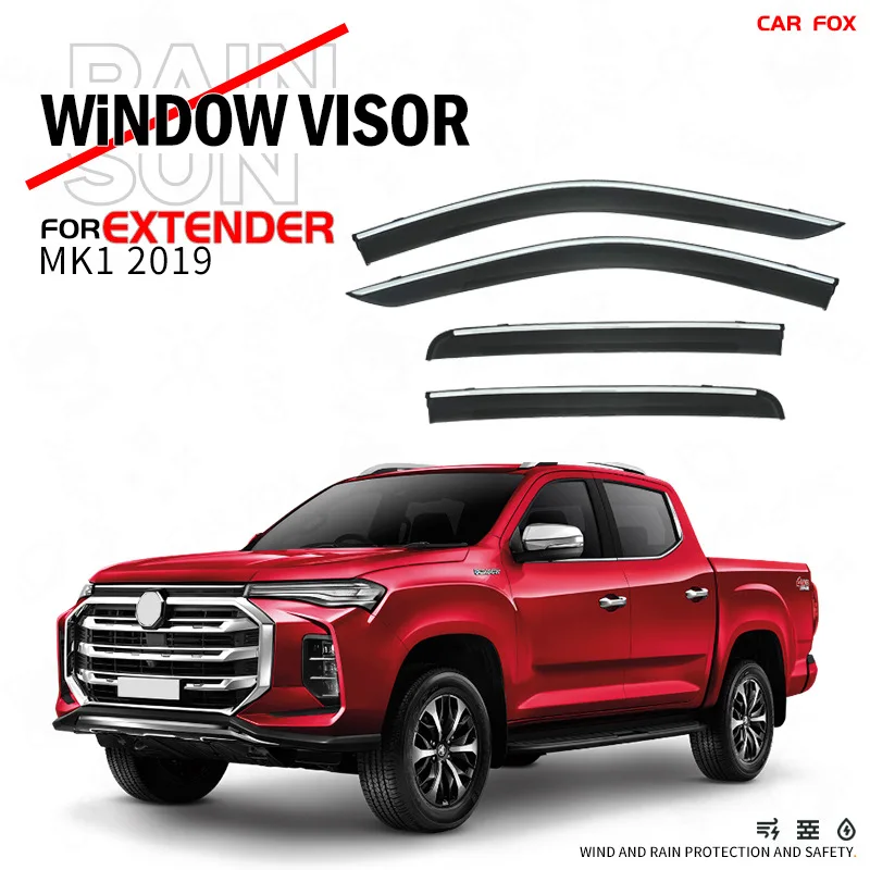 

For MG Extender Pickup 2019 Car Window Visor Awning Shelters Windshield Side Window Rain Sun Shade Auto Accessories Car Styling