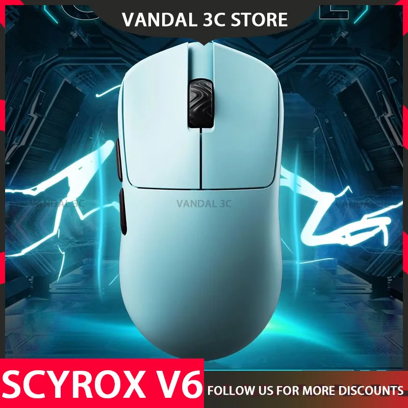 

Presale Scyrox V6 Mouse Wireless Mouse Low Latency Gaming Mice Lightweight Customized Ergonomic Mouse PC Accessories