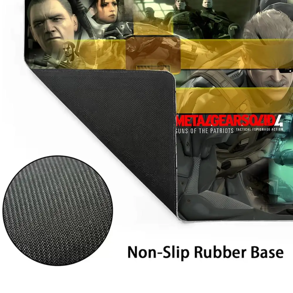 Metal Gear Solid Pc Mat Pad Mouse for Computer Keyboards Accessories Non-slip Mat Mousepad Gamer Rug Mausepad Gaming Laptop Pad