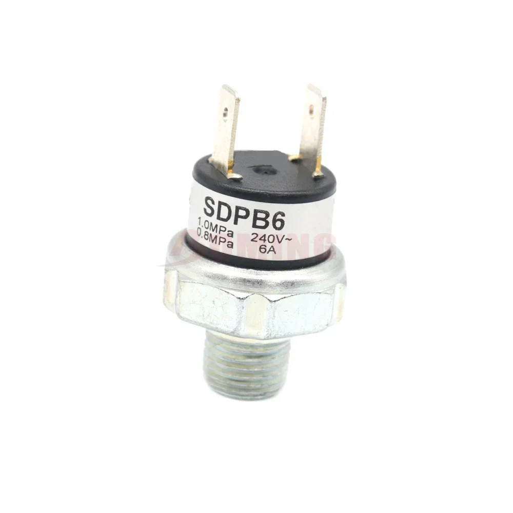 Air Compressor Pressure Control Switch Tank Mount Thread Valve SDPB6  For Train Horn OFF 1.0MPa ON 0.8MPa  0.8MPa-1.0MPa 240V 6A