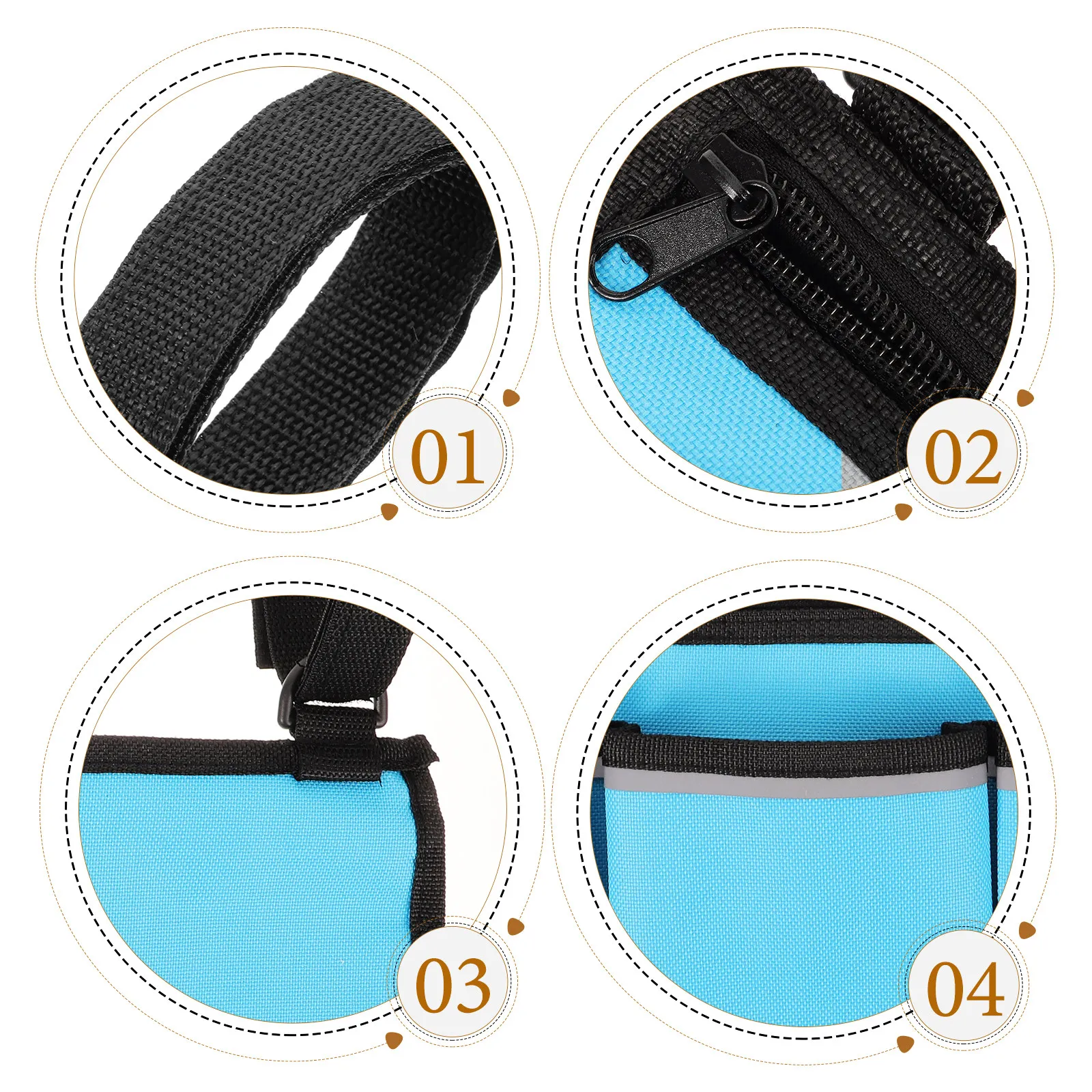 Oxford Cloth Wheelchair Side Storage Bag Large Capacity Armrest Hanging Pouch for Walker Senior Accessories Stroller Convenient