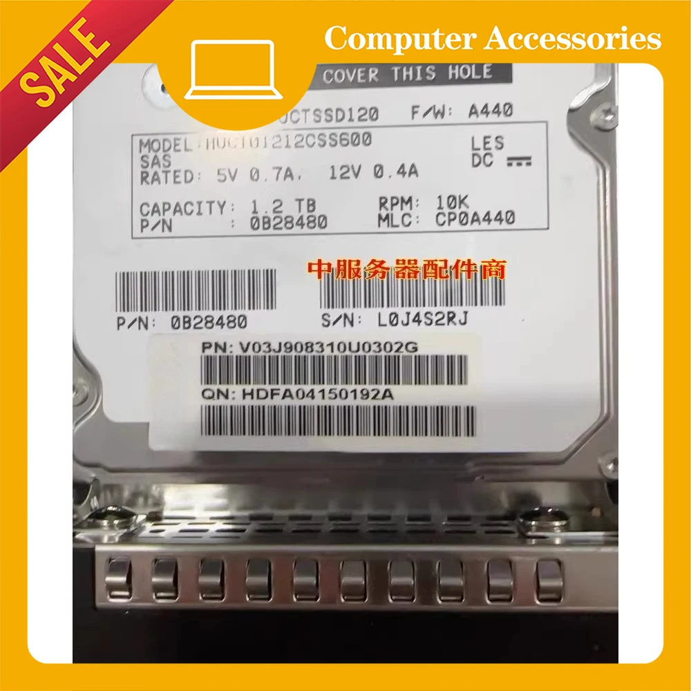 Para Inspur AS1100H AS510H disco duro de almacenamiento HUC101212CSS600 1,2 T 10K SAS 2,5