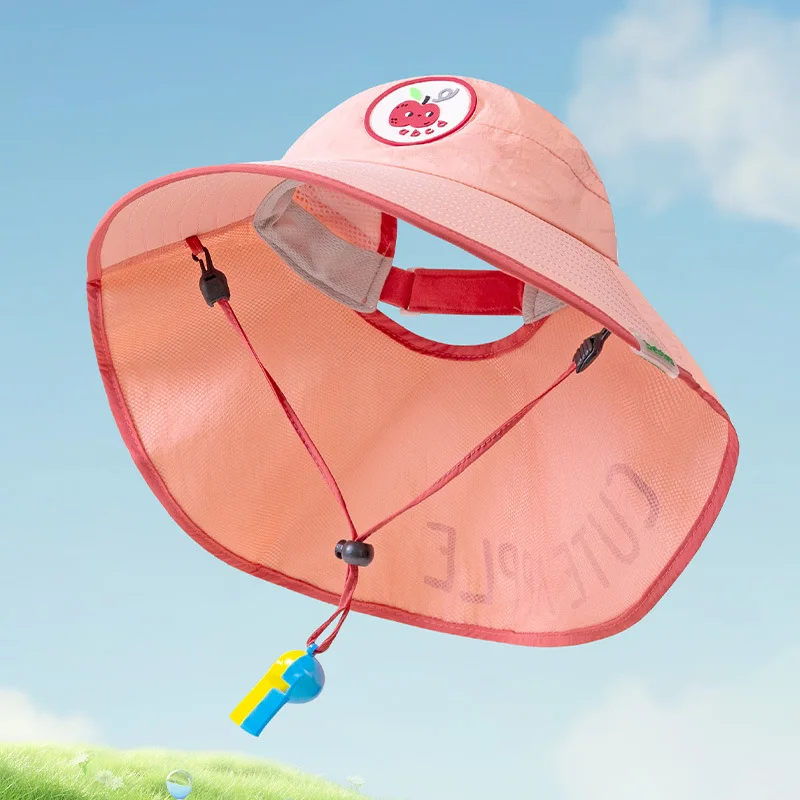 Children's sun hat summer UV protection baby sun hat boys and girls sun hat beach empty top large brim