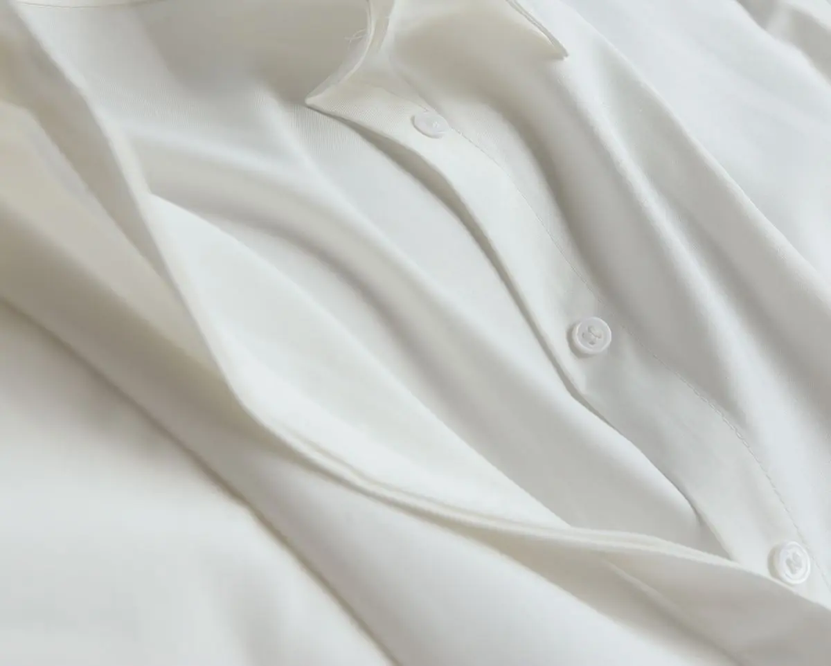 2024 Spring New High end Commuting White Shirt Autumn/Winter New Long sleeved Bottom Top  shirts
