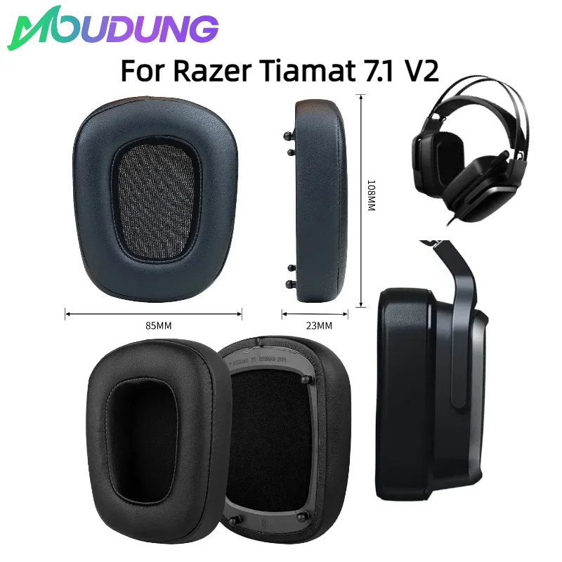 

Earphone Ear Pads For Razer Tiamat 7.1 V2 Earpads Sponge Soft Foam Cushion Replacement Headphones Accessories