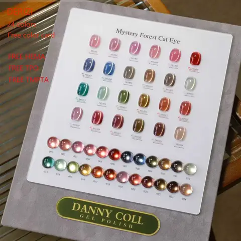 TMPTA/HEMA/TPO Free Magnetisches Gel-Nagellack-Set mit Farbdisplay, Katzenaugen-Nagelgel-Set, Soak Off UV-LED-Magnetgel, 15 ml