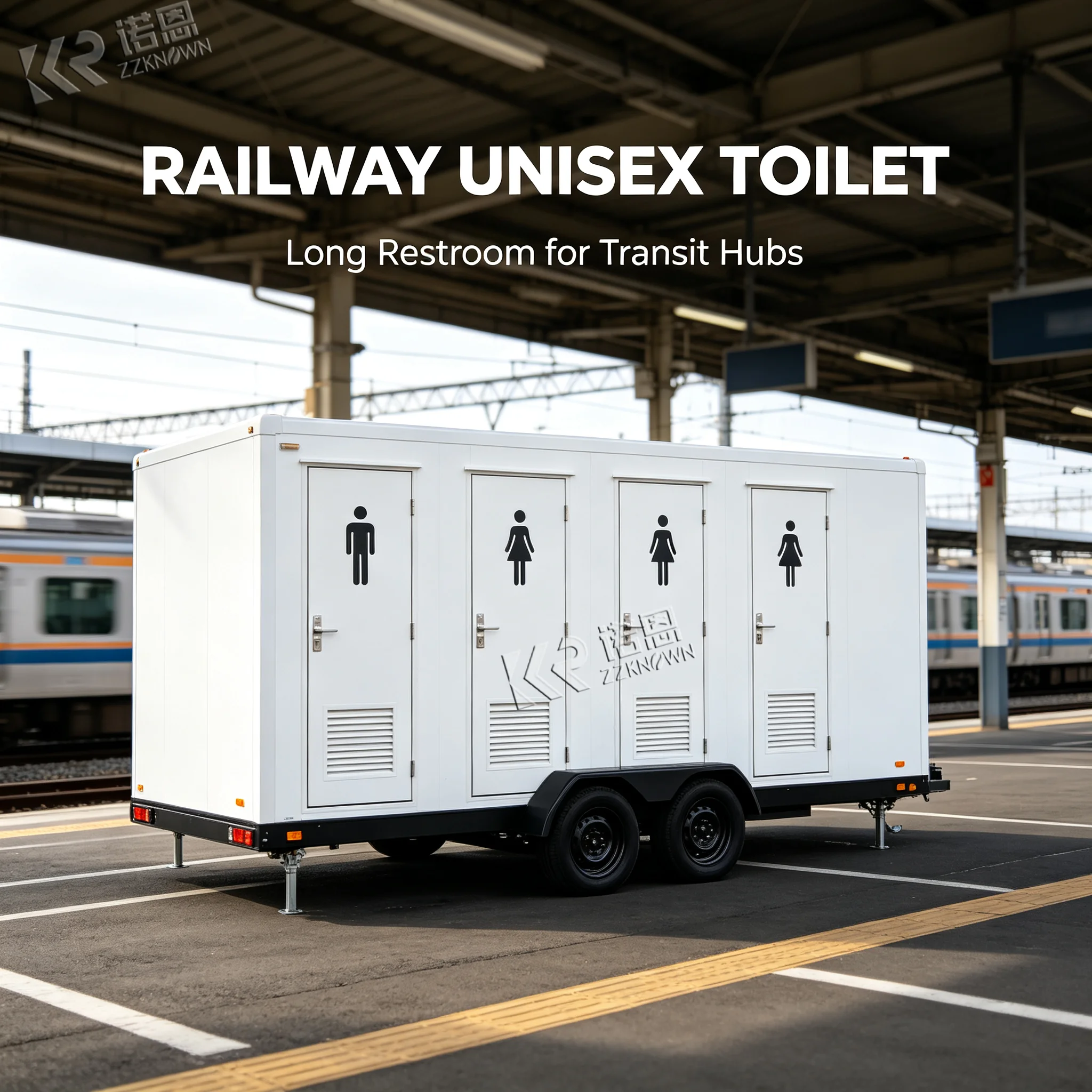 Luxury Durable Eco-Friendly Steel Portable Outdoor Toilets Shower Room Mobile Camping Restroom Trailer Bathroom