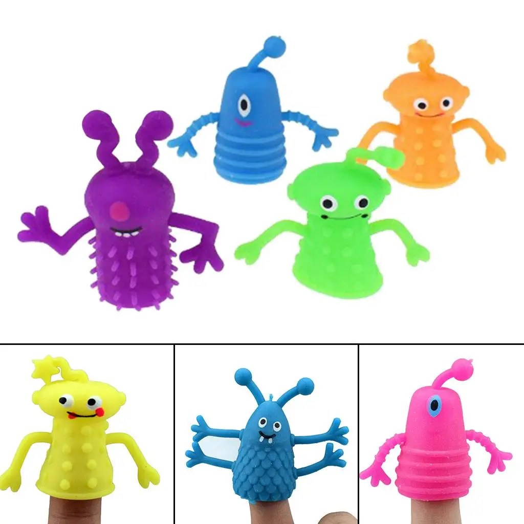 4-6pack 4Pcs Cute Lovely Finger Puppets Children Educational Party Birthday Toys