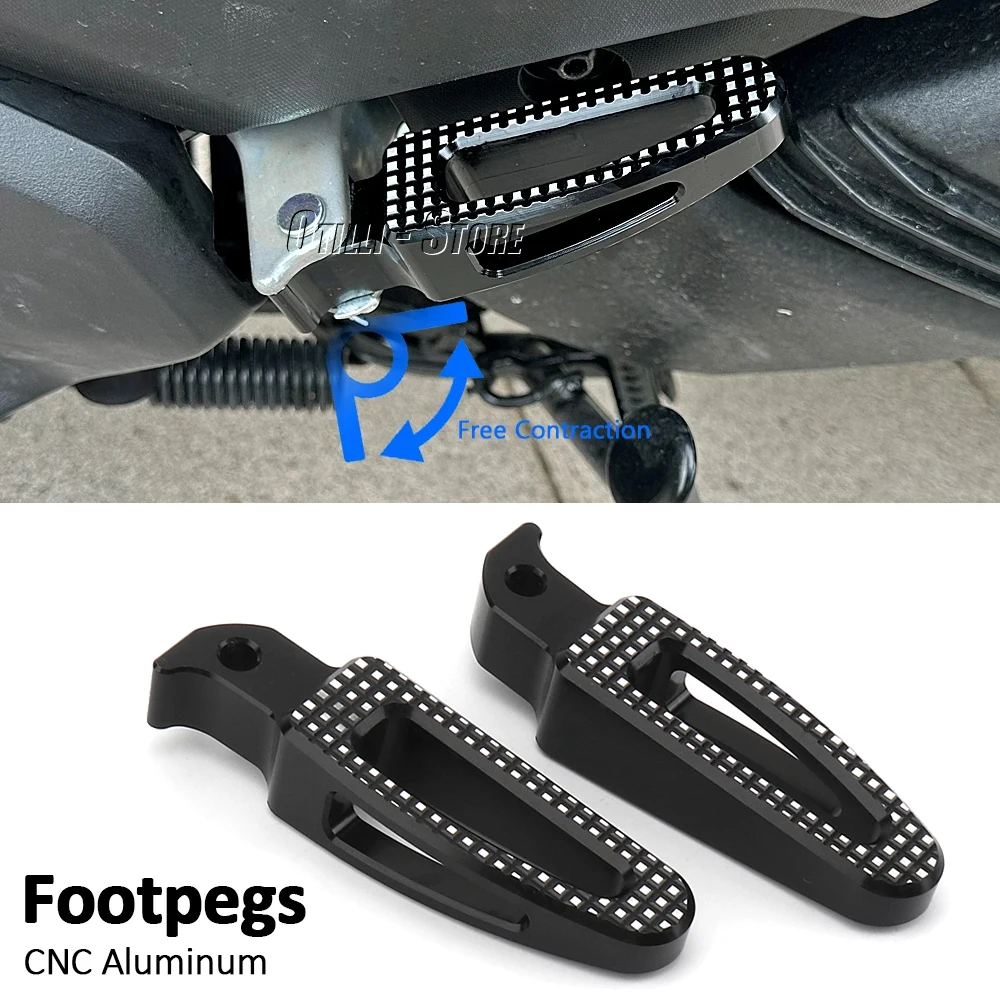 

New Rear Passenger Foot Pegs For Yamaha X-MAX300 X-MAX XMAX 300 Bracket Footrests Footpegs XMAX300 Foot Rests Accessories