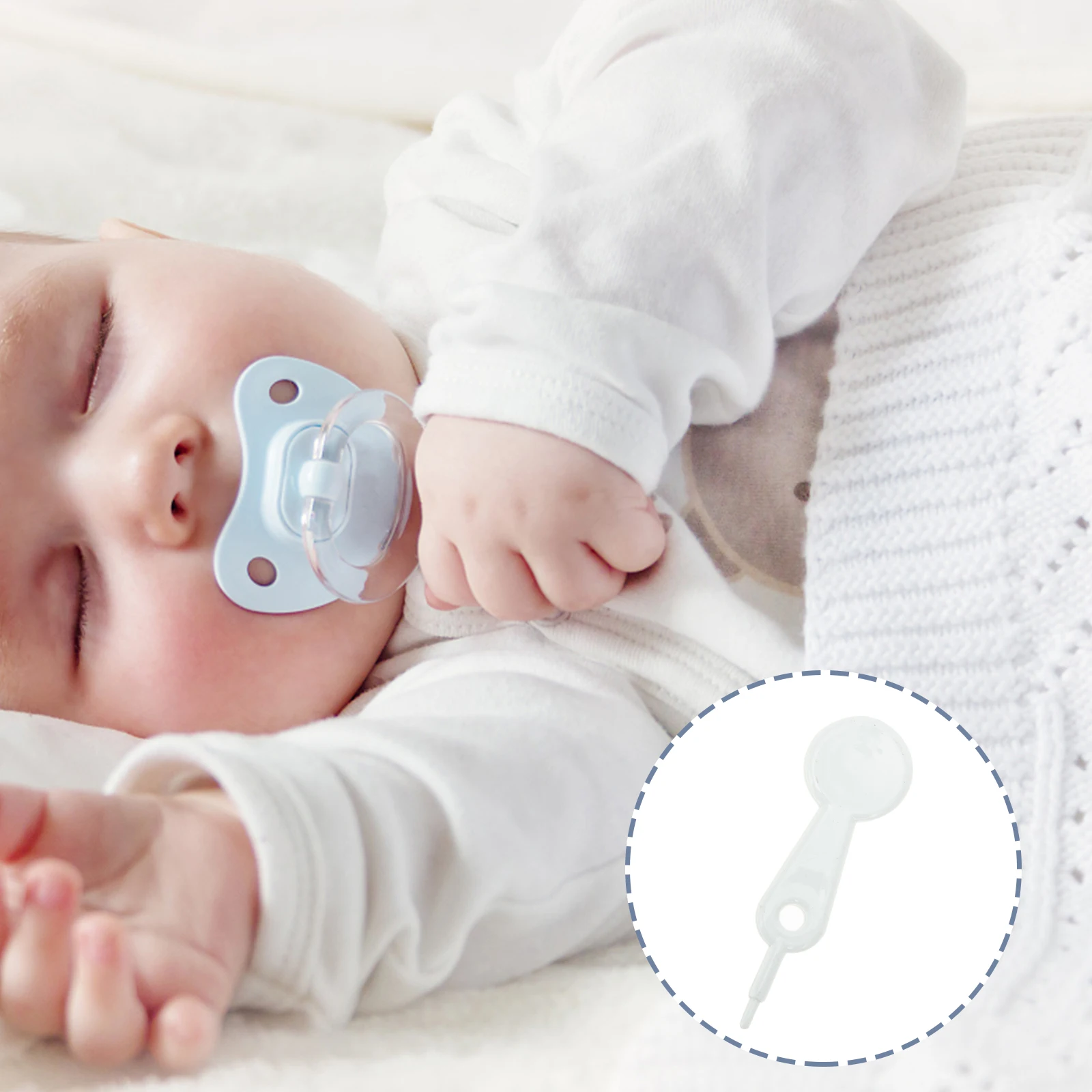 

100pcs Rods Plastic Bottle Stick Infant Pacifier Hole Needle Pacifier Hole Making Tool Pp Material Small Portable