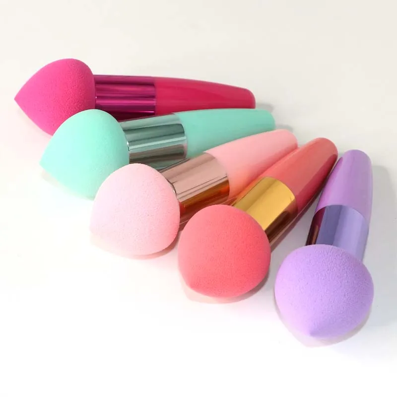 1PC Mushroom Head Makeup Brushes Women Maquillaje Beauty Foundation Sponge Powder Puff with Handle Smooth Shaped Cosmetic Tool