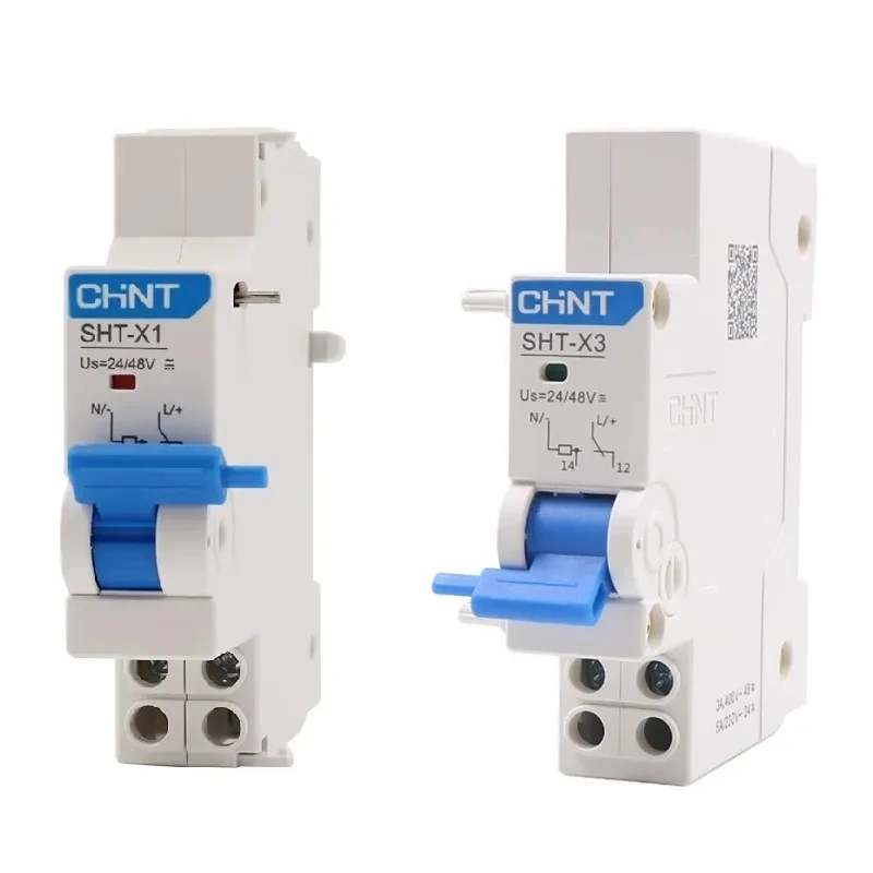 CHINT Shunt Release SHT-X1 SHT-X3 AC230V/400V AC/DC 24/48V Accessory for MCB Circuit Breaker NXB-63 series NXB-125 series