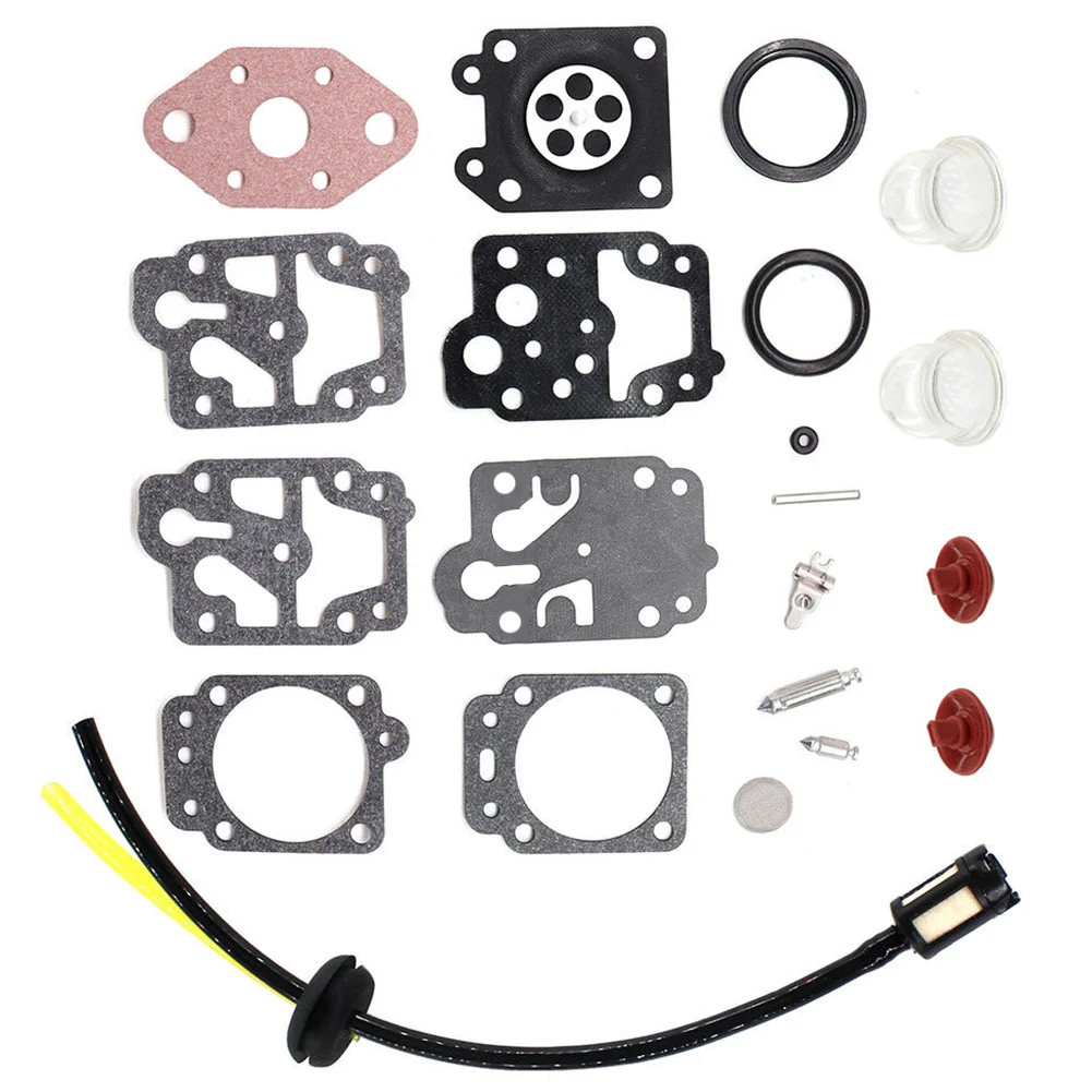Carburetor Repair Kit For ALKO BC410 BC4535 BC4125 Brushcutter Materials Includes Bulb Check Valve Petrol Filter