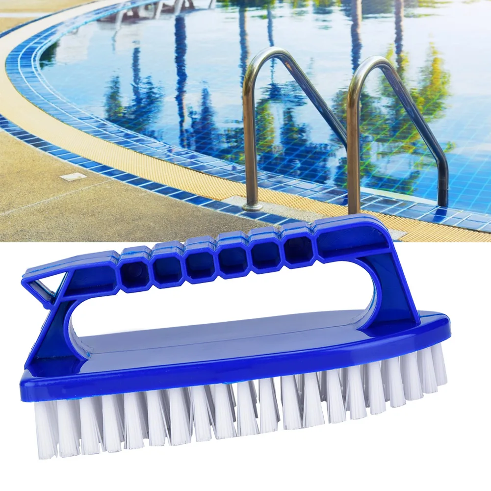Cleaning Brush Swimming Pool Step Corner Brush Handheld Door Window Cleaning Tools with Fine Bristles Hand‑held Cleaning Brush